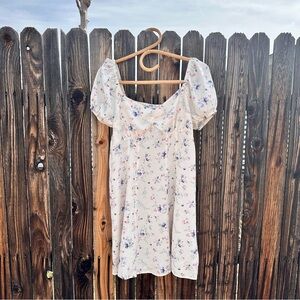 No Boundaries Floral Puff Sleeve Dress